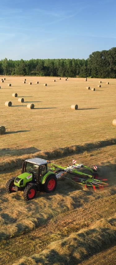 Spis treści Dobre geny większego brata 2 4 cylindry z CLAAS 6 Spektrum zastosowania 8 Zbiór pasz, uprawa gleby 10 Transport, ładowacz czołowy 12 Prace pielęgnacyjne, 14 podwórzowe Więcej siły na koła