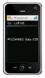 OPCJA - powiadamianie SMS na telefony personelu Dodatkowy moduł oprogramowania Callnet-serwer umożliwia wysyłanie z aplikacji powiadomień o wezwaniach w formie sms-ów do trzech wybranych telefonów