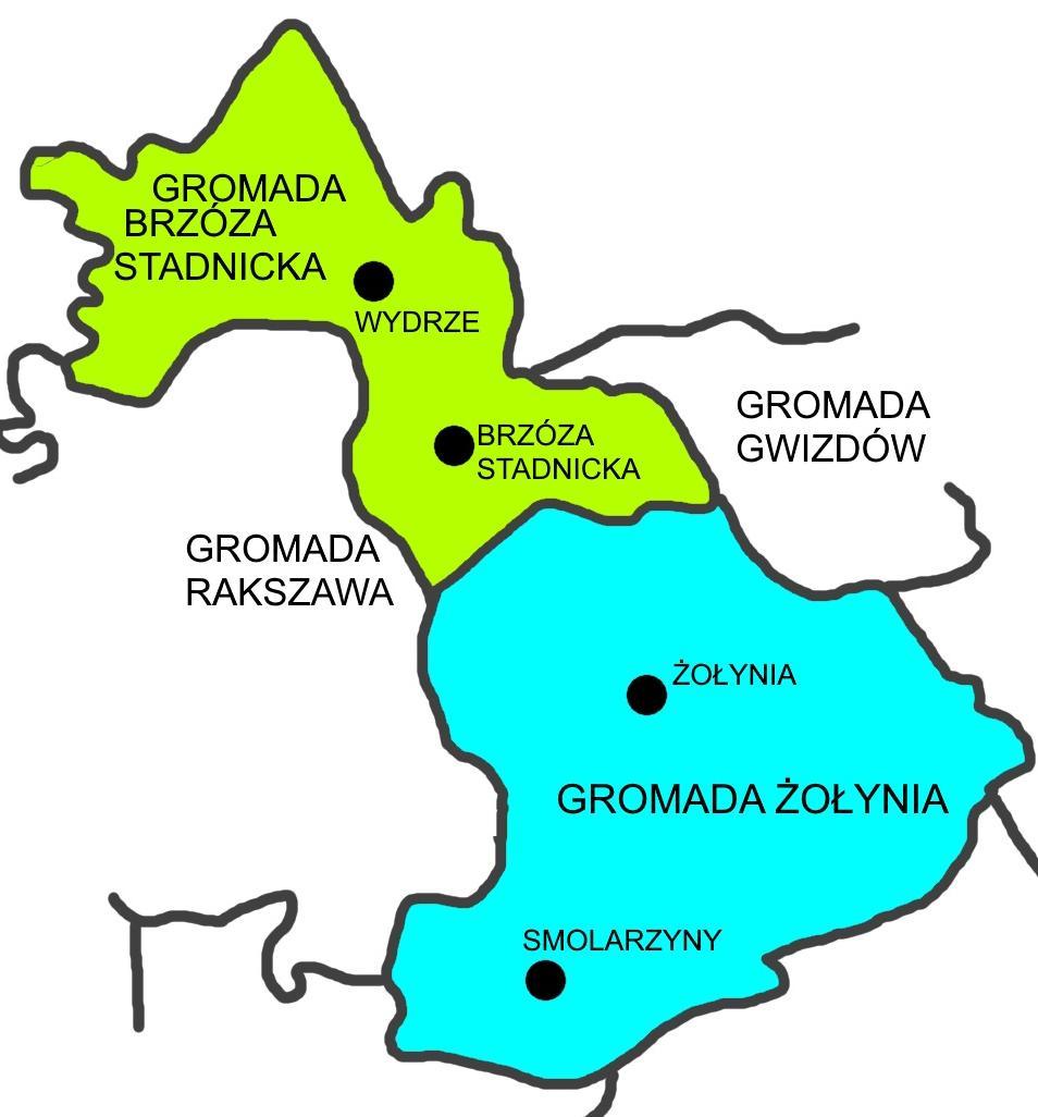 Podział na gromady wiejskie w