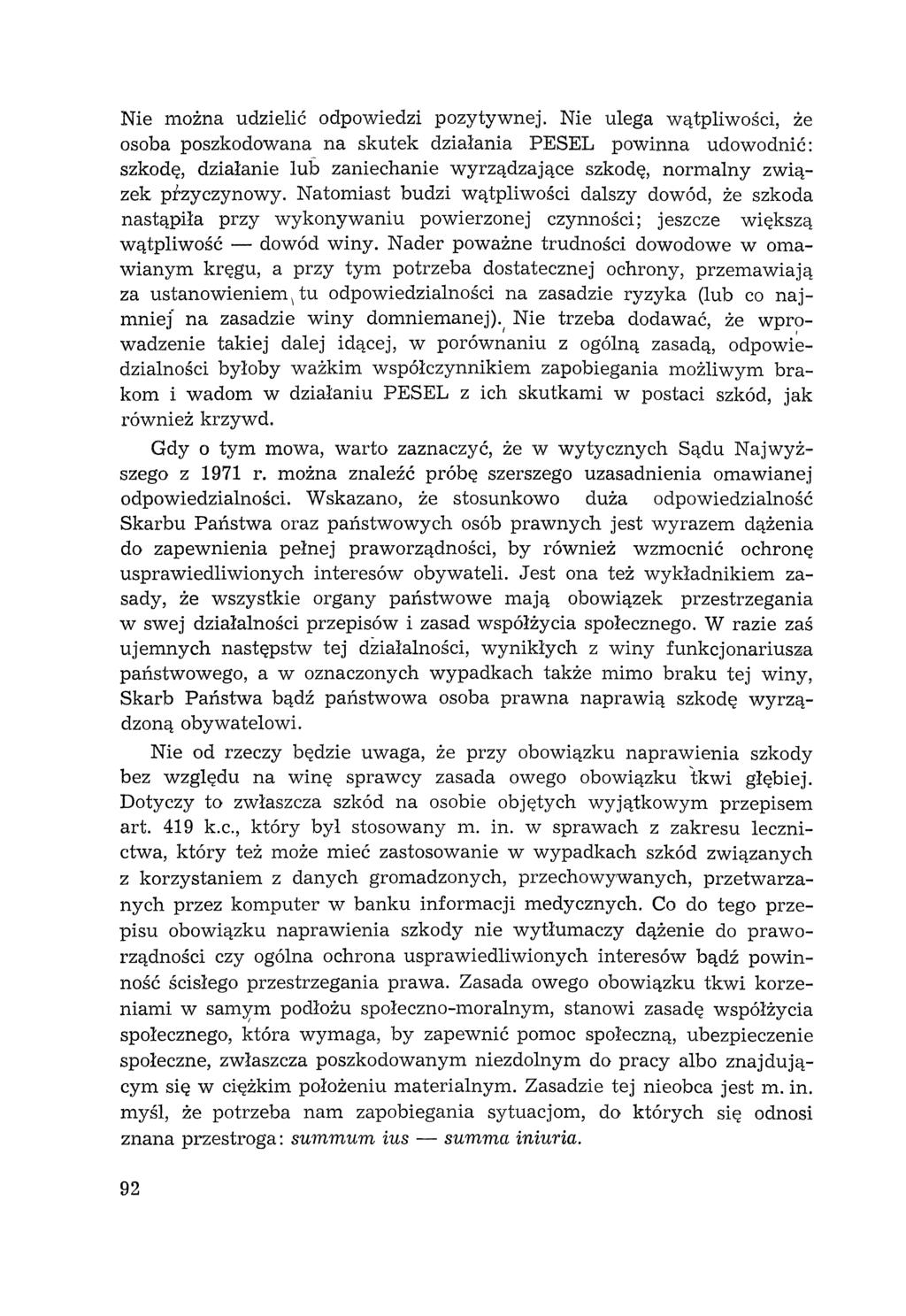 Nie można udzielić odpowiedzi pozytywnej.