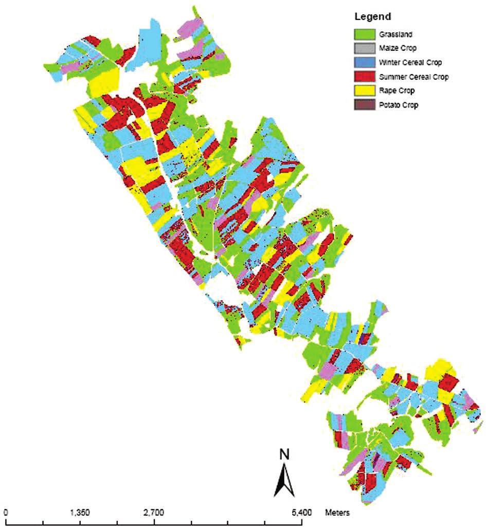 area tereny zabudowane. Fig. 13. Reference image of the study area (Mahesh i Mather, 2006). Ryc. 14.