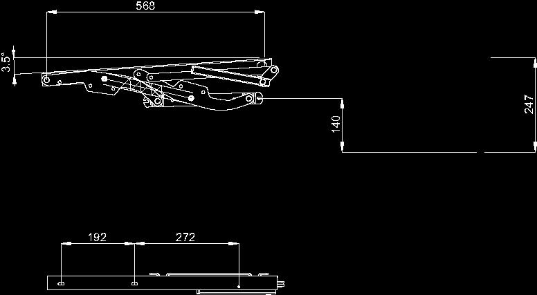 Механизмы трансформации PF 075-5 4,8 siedzisko pod kątem / the seat angle 3.
