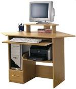 With computer as a basic tool to work the modern desk has got just a right amount of space for a system unit, a handy pull out keyboard tray and