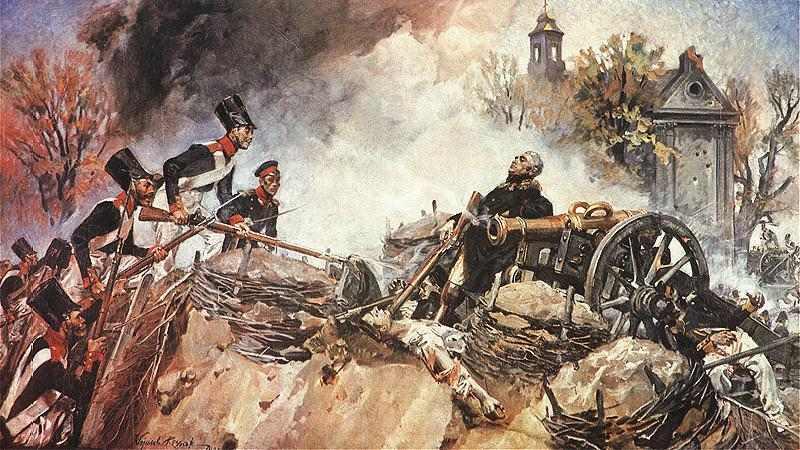 Armią rosyjską dowodził w bitwie grochowskiej bitwie feldmarszałek Iwan Paskiewicz / Iwan Dybicz.