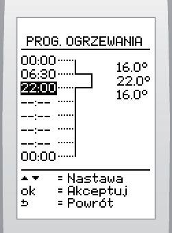 JAK UŻYTKOWAĆ URZĄDZENIE? Nacśnj przycsk w celu podśwetlena ostatnego ustawonego przedzału czasowego. Nacśnj przycsk wyśwetlena.