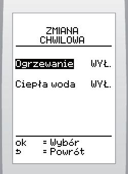 JAK UŻYTKOWAĆ URZĄDZENIE? Po zaprogramowanu dna, powrót do ekranu wyboru dna do zaprogramowana odbywa sę automatyczne. Wybrać funkcję (kopuj dzeń) zatwerdzć przycskem. 4.