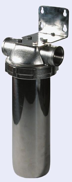 Filtry trzyczęściowe o korpusach przezroczystych i ze stali nierdzewnej F10SS1FS F10SS1FS-V Filtry do gorącej wody Nowa rodzina filtrów 10