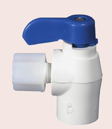 1/4 pod  Zawór kulowy PVC 1/4 GW x 1/4 GW.