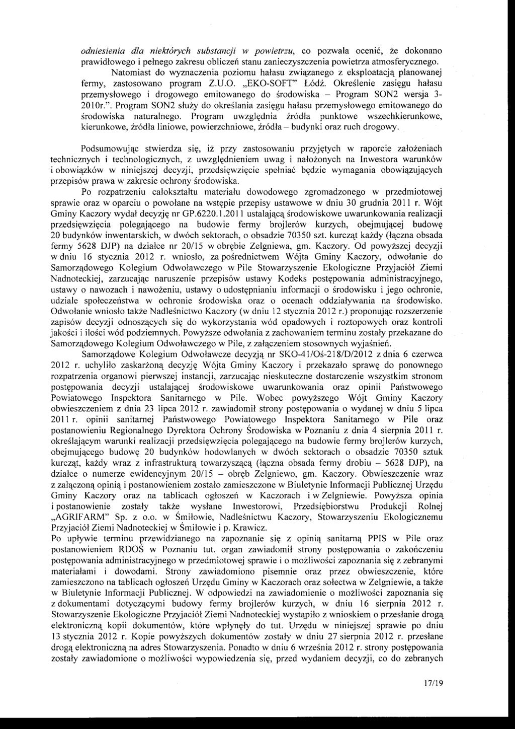 odniesienia dla niektdrych substancji w powietrzu, co pozwala oceni6, Ze dokonano prawidlowego i pelnego zakresu obliczeri stanu zanieczy szczenia powietrza atmosferycznego.