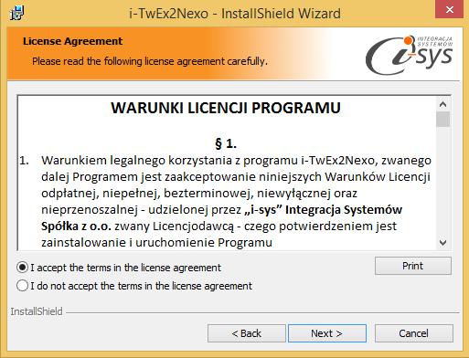 (rys. 2) Proces instalacji Instalator dodatkowo daje nam możliwość wybrania miejsca docelowego instlacji, domyślnie