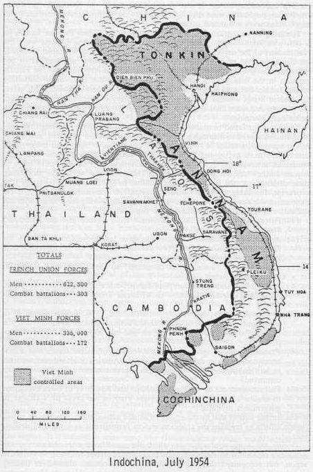 Łukasz Barański Źródło: The Pentagon Papers, Gravel Edition, Volume 1, Chapter 3, The Geneva Conference, May-July, 1954, Boston: Beacon Press 1971, s. 123. Rys. 1. Tereny opanowane przez Viet Minh, przełom 1944 i 1945 r.
