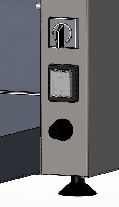 Moc: Max. 2,2 kw Hałas Poziom hałasu pochodzącego z UT: Zmierzony poziom ciśnienia akustycznego: < 45 3.4. Położenie Opiekacz należy ustawić na wierzchu stołu na odpowiedniej wysokości roboczej.