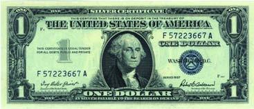 kolekcja 1 dolarówek Silver Certificate, 1935 A / ó ta piecz ç/,