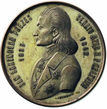 VIII JULII MDCCCXL, srebro 52.42 g, 53 mm, H-Cz. 4058 R, minimalne uszkodzenie rantu, patyna II 1.