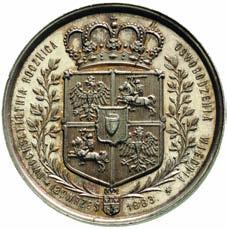 Kurnatowskiego, Kraków 1883, Aw: Popiersie króla w zbroi karacenowej i p aszczu w