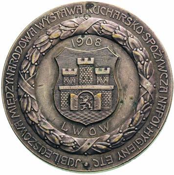 1063 *1063. Wystawa kucharska we Lwowie, medal niesygnowany 1908 r.