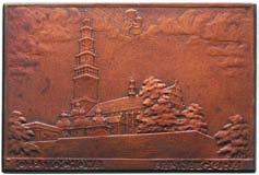 , bràz 40 x 27 mm, Strza kowski -Plakiety 34.a, wykonano ponad 700 sztuk II 150,- *1131.