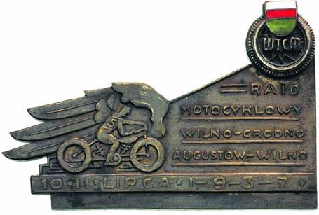 ; aglowiec i Ostra Brama, poêrodku napis: ZJAZD DO WILNA 1.VII.1934, bràz 55 x 89 mm, 102.