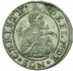 grosz obl niczy 1577, Gdaƒsk, moneta z kawkà na awersie,