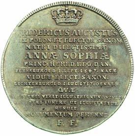 dukat okolicznoêciowy 1737, Drezno, Aw: Napis, Rw: