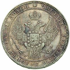 1 1/2 rubla = 10 z otych 1836,