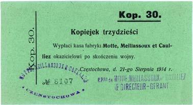 Cz stochowa, 5 rubli 1915, seria D,