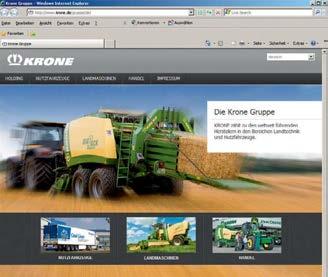 Online Warto odkryć cały świat KRONE na www.krone.de. Na wielu podstronach prezentujemy wskaźniki liczbowe, fakty i nowości, a poza tym oferujemy szereg usług serwisowych.