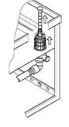 9. OPRÓŻNIANIE ZBIORNIKA I CODZIENNE MYCIE. 1 2 Po wyłączeniu urządzenia i otwarciu drzwi, wyjmij z komory tacki filtrujące i korek przelewowy (1) znajdujący się wewnątrz komory urządzenia.
