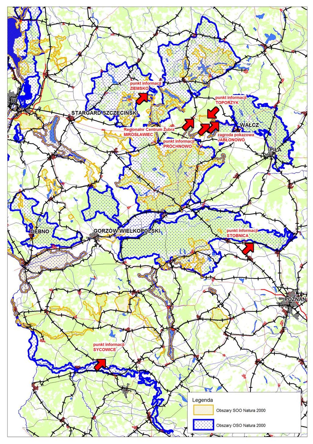 Zadania projektu Ideą projektu jest stworzenie ponadregionalnej sieci ośrodków i punktów porządkujących ruch turystyczny odnoszący się do żubrów.
