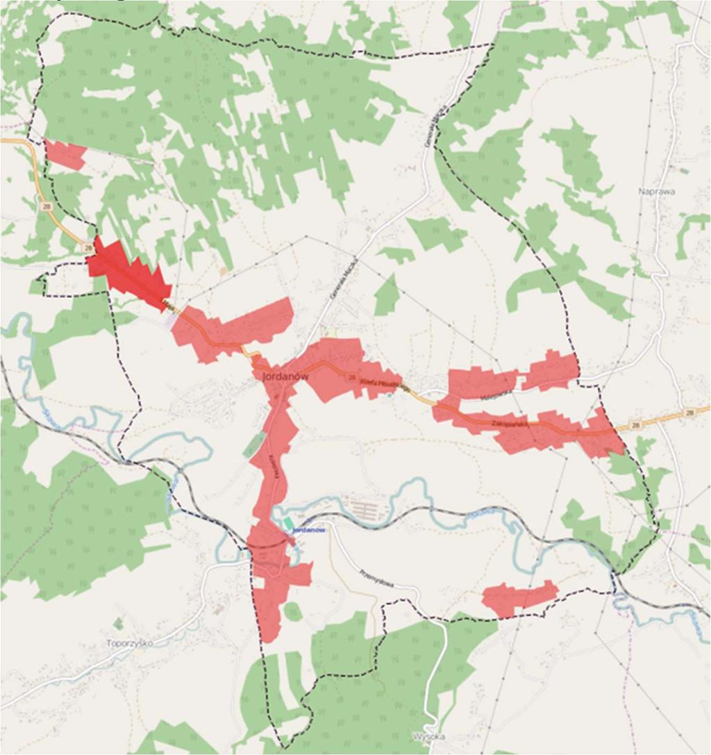 S t r o n a 27 podstawę wyznaczenia granic podobszarów zdegradowanych granice modułów przestrzennych analizy.