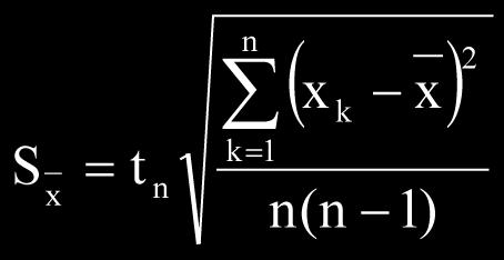 (x k x ) dla k = 1...n, można zauważyć, że nie wszystkie odchylenia są jednakowo prawdopodobne. Odchylenia duże są mniej prawdopodobne od odchyleń małych.