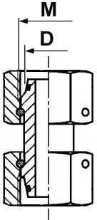 WYOKIE CIŚNIENIA - łączniki IN 2353 Złączka nastawna NV 500 800 420 H-NV-06-W 6 12x1,5 H-NV-08-W 8 14x1,5 H-NV-10-W 10 16x1,5 H-NV-12-W 12 18x1,5 H-NV-15-W 15 22x1,5 H-NV-18-W 18 26x1,5 H-NV-22-W 22