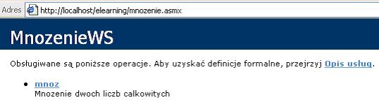Witryna i klient Web Services w.