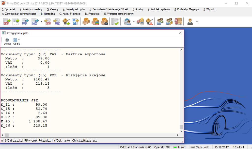 KROK 4 Utworzony plik JPK z rozszerzeniem XML np. JPK_VAT_17-01-24.