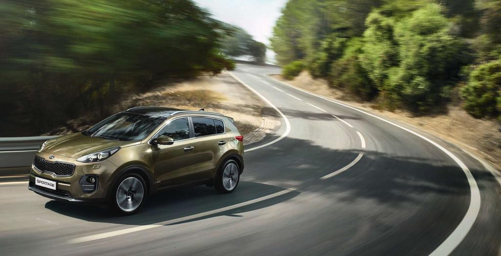 Stylistyka zewnętrzna Imponuje niezależnie od otoczenia Nowa Kia Sportage wyróżnia się w każdym otoczeniu.