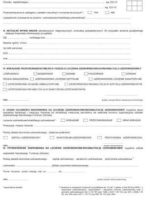 DOKUMENTACJA MEDYCZNA Instrukcja, jak wypełnić skierowanie na leczenie uzdrowiskowe albo rehabilitację uzdrowiskową POBIERZ dokmed24.