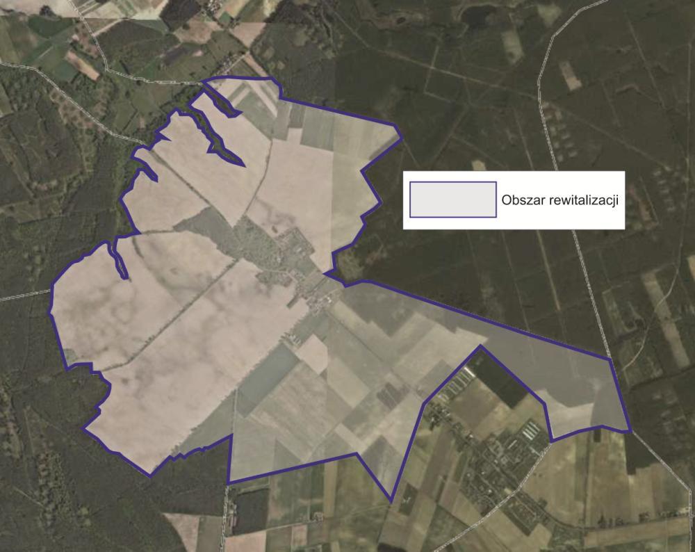 Pietronki Rysunek 7: Obszar rewitalizacji na terenie jednostki analitycznej Pietronki. Źródło: Opracowanie własne na podstawie www.geoportal.gov.
