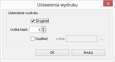 2.5 Wydruk faktury 19 2.5 Wydruk faktury Wydruk faktury jest dostępny w menu Faktury Drukuj lub po wyborze na pasku narzędziowym przycisku.
