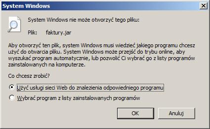8 Rozdział 1 Instalacja programu W takim przypadku wymagana jest instalacja środowiska Java w wersji 7 lub nowszej.