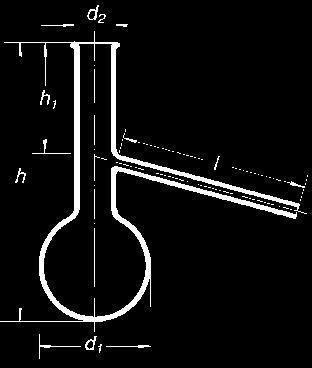 bottom third part of neck Pojemność h h1 d1 d2 l 632.