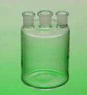 Butla Woulffa z trzema szyjkami ze szlifem Bottles Woulff, three necks PN 70 4606 Pojemność d h 1 2 632.