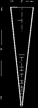 skalą Measures graduated, bell shaped, with pourout Pojemność d d h 1 2 632.