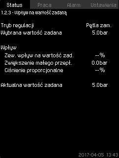 7.4.4 Wartość zad. (1.2.2) 7.4.6 Wartości mierzone (1.2.4) Polski (PL) Rys.
