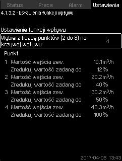 7.7.6 Ustawienia funkcji wpływu (4.1.3.2) 7.7.7 Przetwornik główny (4.1.4) Polski (PL) Rys.