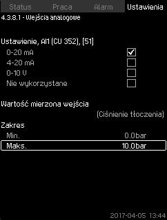 7.7.30 Wejścia analogowe (4.3.8.1 to 4.3.8.7) 7.7.31 Wejścia analogowe i wartość mierzona (4.3.8.1.1-4.3.8.7.1) Polski (PL) Rys.