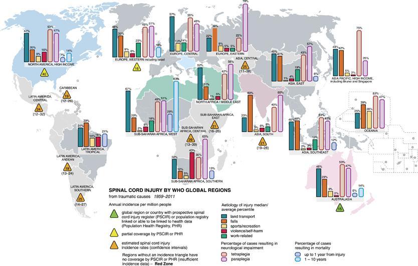 The global map for traumatic spinal cord injury epidemiology: update