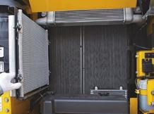 Łatwa obsługa techniczna Ułatwione czyszczenie chłodnic Chłodnica silnika i chłodnica