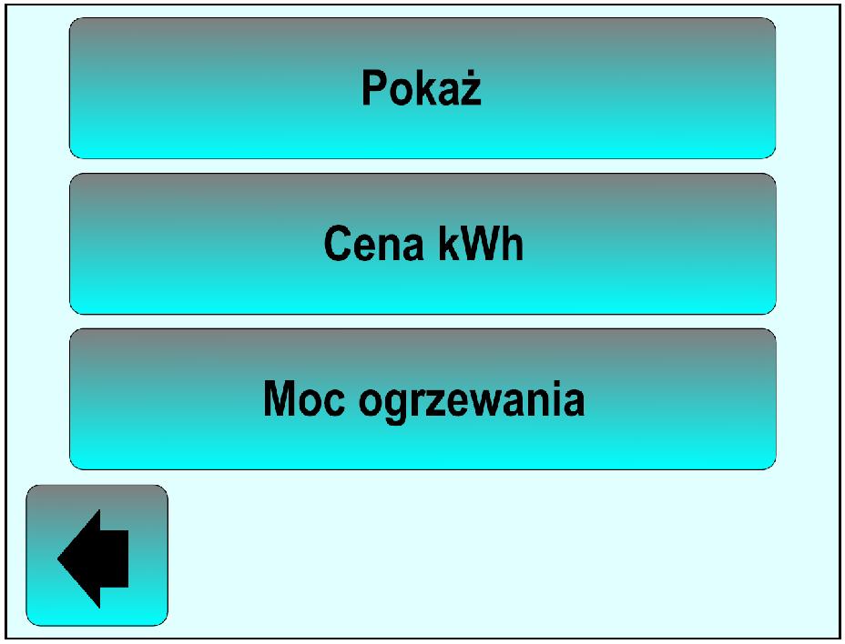 Grupa Statystyka Przyciśnięcie przycisku powoduje przejście do grupy parametrów pozwalających