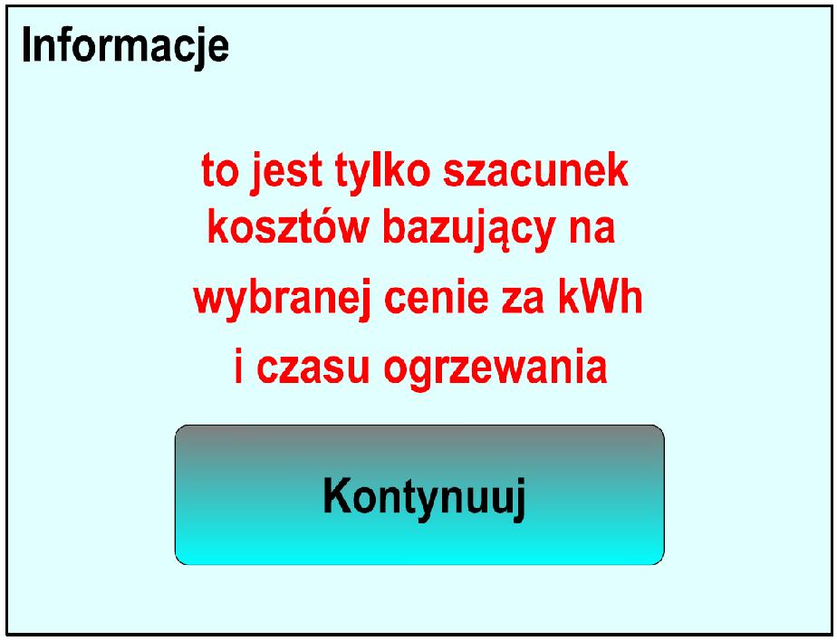 Warunkiem jest poprawne określenie i wprowadzenie kosztów jednostkowych energii elektrycznej i mocy