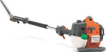 HuSqvarna 327HDa65X HuSqvarna 327He4X / 327He3X Wyjątkowe nożyce do łatwego przycinania górnej części żywopłotu Listwa tnąca ustawiana pod kątem zapewnia wydajniejszą pracę.